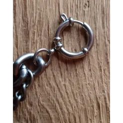 1 Lederhosen - Charivari, zweireihig, 7 Anhänger, ca. 33 cm, Trachtenschmuck, Herrenschmuck, Trachtenaccessoires