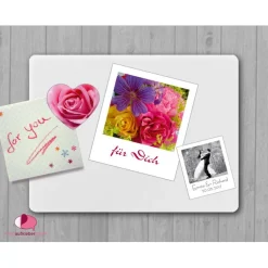 20 Magnetfotos - Polaroid-Design | personalisierbar mit Foto - save the date