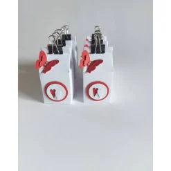 6 Milchtüten befüllbar, Gastgeschenk, Tischkarte zur Hochzeit