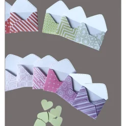 20 Mini Umschläge bunt Frühling – Kleine Briefumschläge als Gastgeschenk, Geldgeschenk oder Mitbringsel