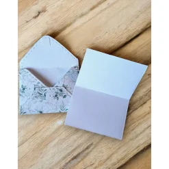 30 Mini Umschläge Floral mit Briefpapier – Kleine Briefumschläge für Geldgeschenk, Gastgeschenk & Mitbringsel