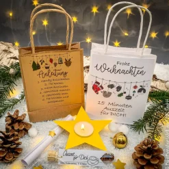 15 Minuten Weihnachten "Auszeit für DICH" - Geschenk in der Tüte, Geschenk, Aufmerksamkeit, Antistress