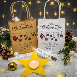 15 Minuten Weihnachten "Auszeit für DICH" - Geschenk in der Tüte, Geschenk, Aufmerksamkeit, Antistress