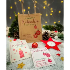 15 Minuten Weihnachten in der Tüte - Geschenk in der Tüte, Weihnachtsgeschenk, Aufmerksamkeit, Antistress, Wichteln