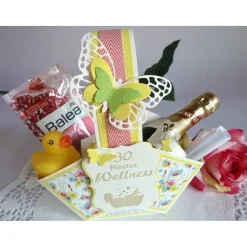 30 Minuten Wellness / Handgefertigtes Körbchen mit Inhalt um die Seele baumeln zu lassen / zum Geburtstag