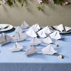 10 Origami Segelboote Tischdeko – Maritime Boote für Konfirmation, Taufe & Hochzeit