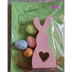 1 Osterhase aus Raysin – liebevolles Gastgeschenk, Mitbringsel oder kleiner Ostergruß