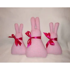 3 Osterhasen, Ostern, Hase, Baumwollstoff, Ostertisch, Dekoration, Jahreszeitentisch