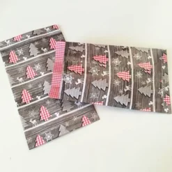 10 Papierbeutel “Weihnachtsbaum Rot"