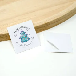 24 personalisierte Weihnachtsaufkleber, Weihnachtsbaum | Wunschnamen | Weihnachten Aufkleber | rund, 4 cm