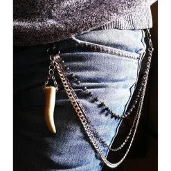 3 reihige Hosenkette, Schlüsselkette, Portemonnaie Kette