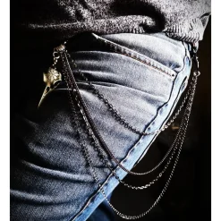 4 reihige Hosenkette, Schlüsselkette, Portemonnaie Kette