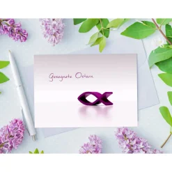 12 schlichte blanko Osterkarten (Klappkarten) im Set DIN A6 inkl. 12x haftklebender Umschlag (C6) inkl. 6 Anhänger