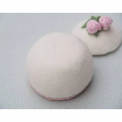 * SCHMUCKDÖSCHEN *RINGDOSE HOCHZEIT * AUFBEWAHRUNG * HANDGEARBEITET * FILZDÖSCHEN * ROMANTIK *  100 % WOLLE * CA 8 CM