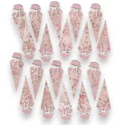 20 Schultüten gestanzt – Designer Karton & Glitzer Moosgummi – Streudeko & Scrapbooking zur Einschulung