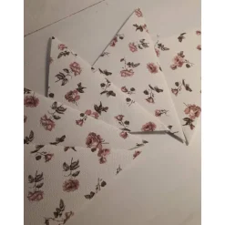 6 Spitztüten mit nostalgischen Röschen