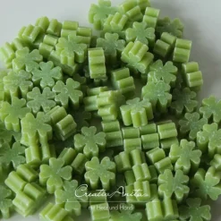 50 St. Kleeblätter Seifenkleeblätter im Organzasäckchen - Glückskleeblatt - Gastgeschenke