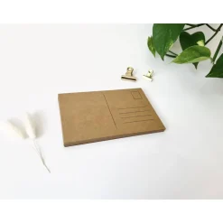 3-25 Stück Blanko Postkarten zum Selbstgestalten DIY Karten Braun