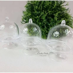 3 Stück Mini CLOCHE - Glocke als Gastgeschenke zur Hochzeit oder anderen Anlaß