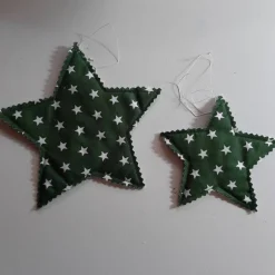 2 Sterne Weihnachten 1x klein, 1x groß, Sterne zum Aufhängen, Set 10