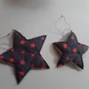 2 Sterne Weihnachten 1x klein, 1x groß, Sterne zum Aufhängen, Set 5