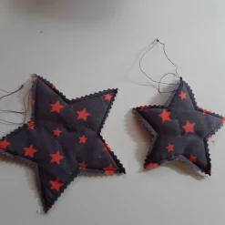 2 Sterne Weihnachten 1x klein, 1x groß, Sterne zum Aufhängen, Set 5