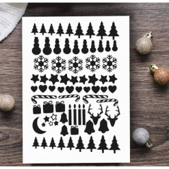 77 Sticker, Aufkleber Set Weihnachten  Weihnachtsaufkleber, Christbaumkugel, Schriftzug,Namensaufkleber Weihnachtsbaumku