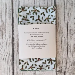 6 Stoffbeutel zum befüllen ~ Weihnachten ~ Geschenksäckchen ~ Deko Säckchen ~Lavendelsäckchen