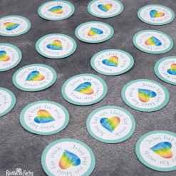 20 Streuteile Deko Kommunion - Jesus hat ein Herz für mich -  (2)