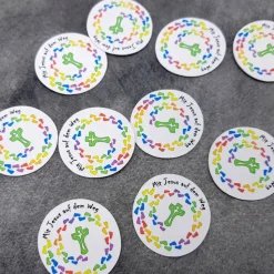 20 Streuteile Deko Kommunion - Mit Jesus auf dem Weg -