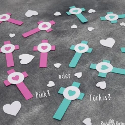 10 Streuteile Deko Kommunion, Konfirmation, Taufe - Kreuz -
