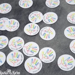 20 Streuteile Deko Kommunion - In Gottes Hand geborgen -