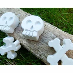 4 TafelKreiden "Totenkopf Kreuz" Piratenparty * Kinderkreide * Malkreide * Mottoparty * Themenparty * Kreideset