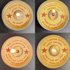 24 Teelichter mit geheimen Botschaften – Adventskalender Füllung & DIY Geschenkidee