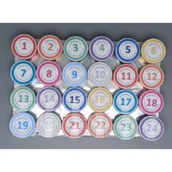 24 Teelichter mit versteckten Botschaften – Adventskalender Füllung & Geschenkidee