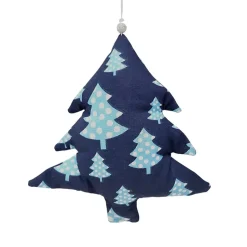 4- teilige blaue Weihnachtsdeko zum aufhängen