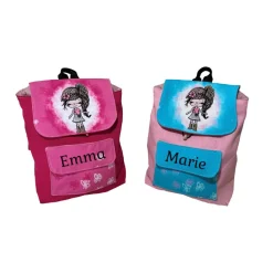 2 teiliges Set Kleid Kindergarten Rucksack - personalisierbar mit Namen und passendem Sommerkleid