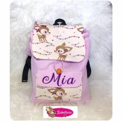 2 tlg. Set bestehend aus Kindergarten Rucksack und Turnbeutel. Hafenkitz gold mit und ohne Namen