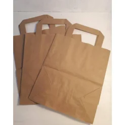 4 Tüten aus Kraftpapier mit Henkeln