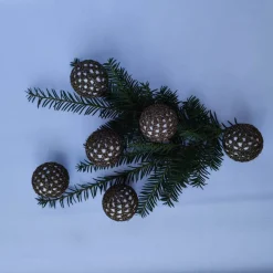 6 umhäkelte Weihnachtsbaumkugeln