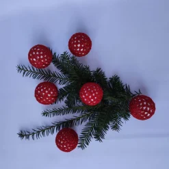 6 umhäkelte Weihnachtsbaumkugeln