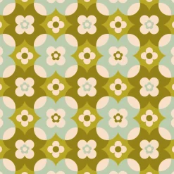 10 Untersetzer für Getränke Erdenblumen, Glasuntersetzer mit Blümchen im Design der 60er Jahre