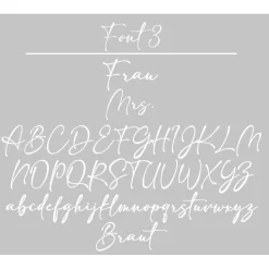 8 versch. pers. Jeansjackenaufdruck Braut/Hochzeit/Verlobung/ Get Ready/weiß Blumenmuster/Ringe/Eukalyptus /Bü