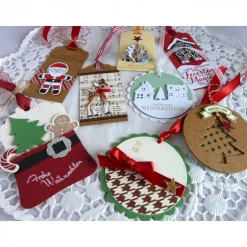 8 weihnachtliche Geschenkanhänger/Tags