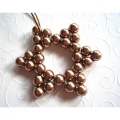 3 Weihnachtssterne aus Perlen Baumanhänger Tannenbaumschmuck