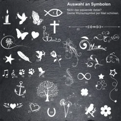 26 x 29 cm Schieferherz mit Foto & Gravur – personalisierter Gedenkstein als wetterbeständiger Grabschmuck