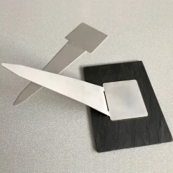 20 x 15 cm Schiefertafel mit Gravur & Foto – Personalisiert als Grabtafel & Grabschmuck