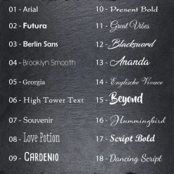 30 x 20 cm Wolke Schiefertafel mit Gravur – Personalisierter Gedenkstein mit Foto & Wunschtext – wetterf