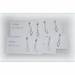 8 x Gastgeschenke Fisch für Taufe oder Kommunion, Give Away Fischlein