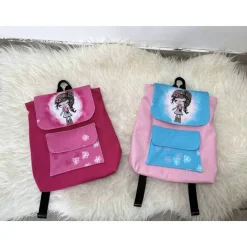 2 x Kindergarten Rucksack für Zwillinge oder Geschwister - mit und ohne Namen - Kinderrucksack - Tasche für Mädchen